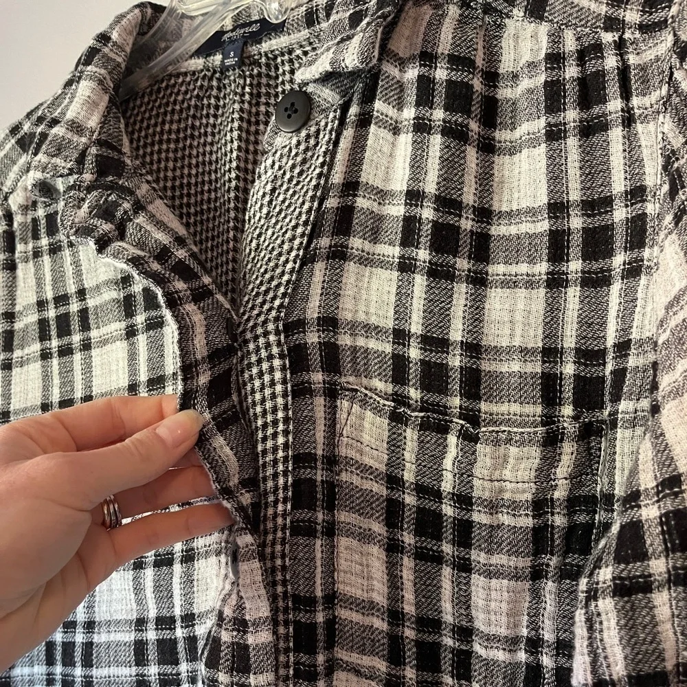 Madewell Double Gauze Plaid Shirtdress